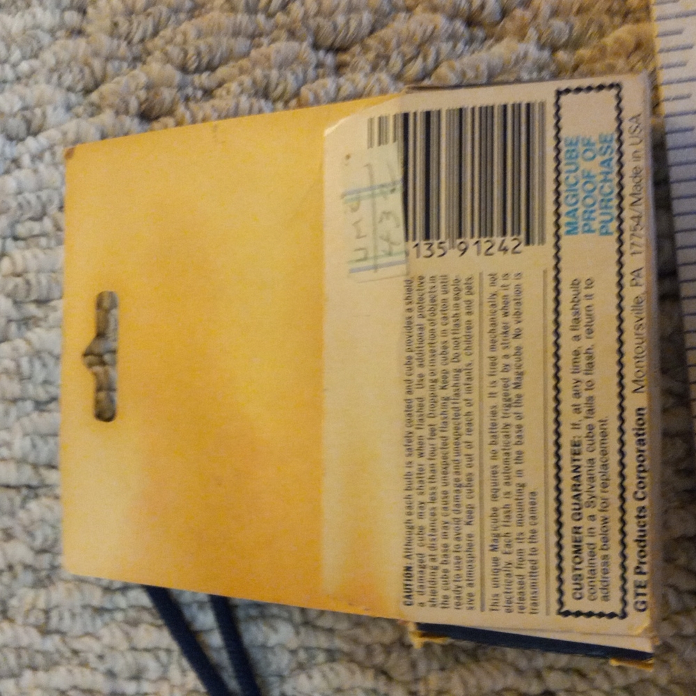 Vintage Magicube collectible camera supplies.